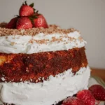 Butter Cake with Citrus Rum Syrup and White Chocolate Mascarpone Frosting