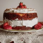Butter Cake with Citrus Rum Syrup and White Chocolate Mascarpone Frosting