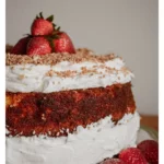 Butter Cake with Citrus Rum Syrup and White Chocolate Mascarpone Frosting