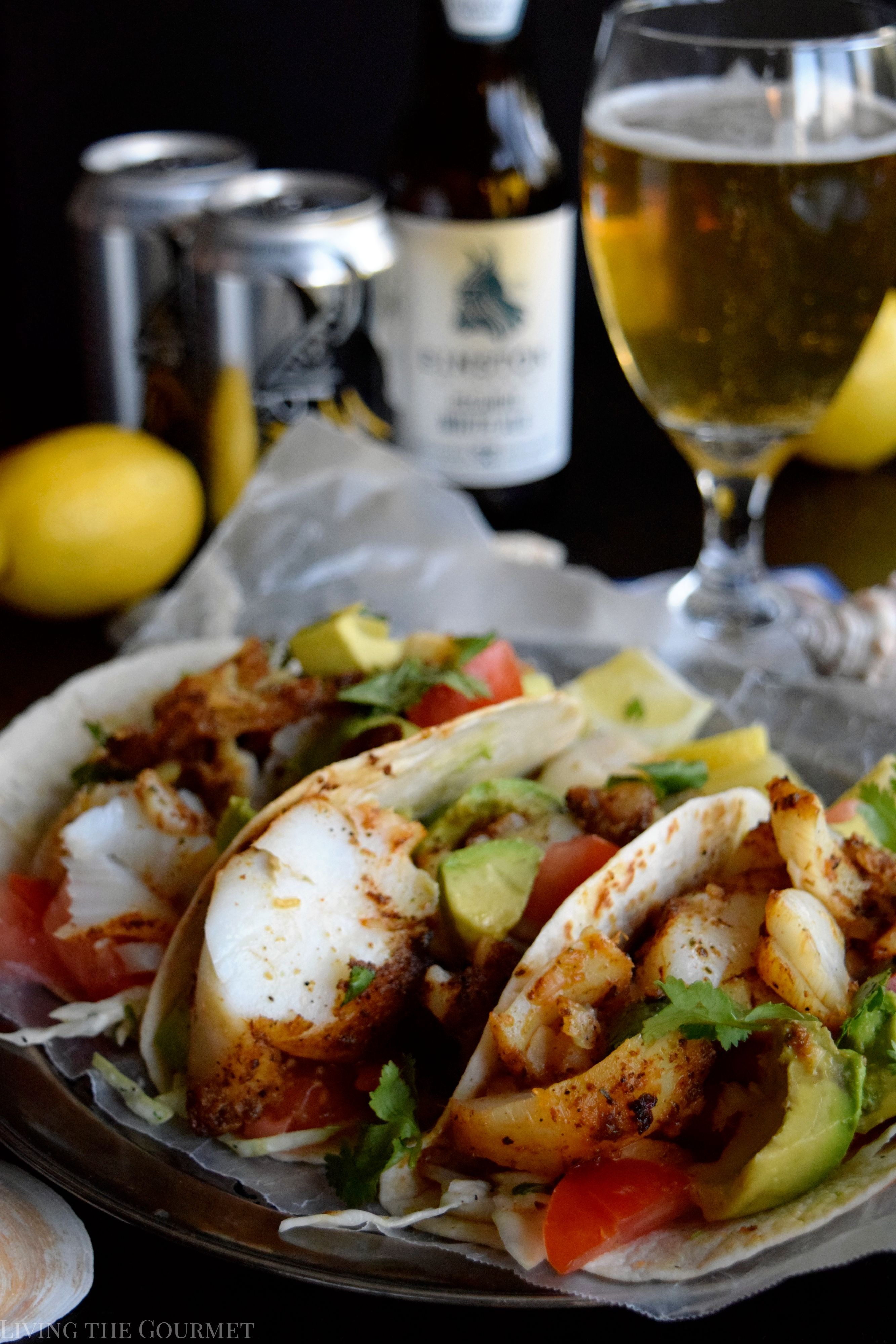 Blackened Cod Fish Tacos - Living The Gourmet