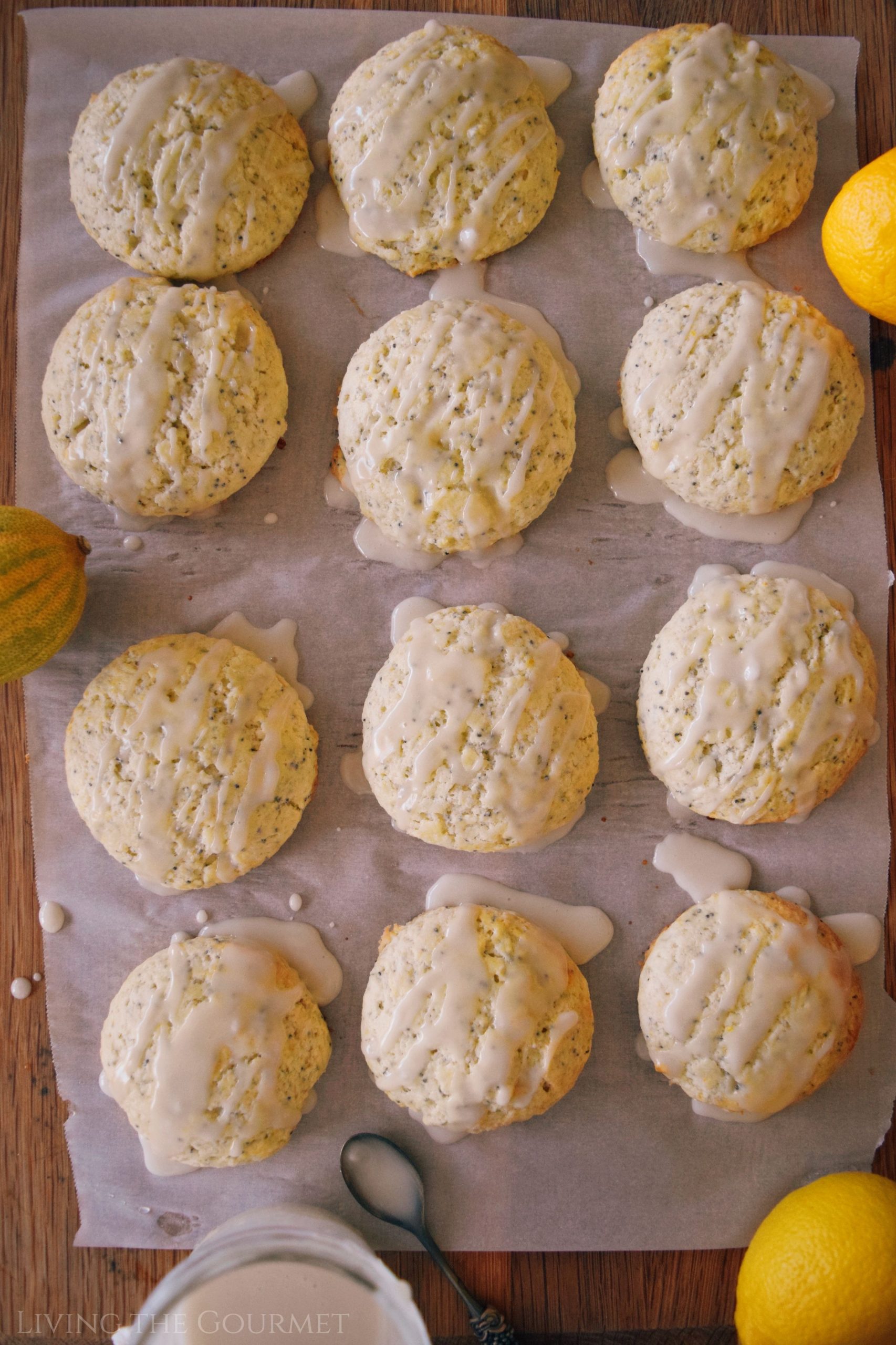 Lemon Poppy Seed Scones - Living The Gourmet