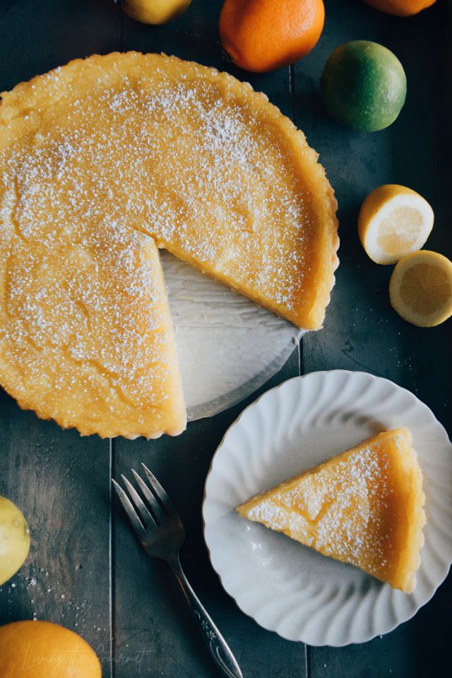 French Lemon Tart - Living The Gourmet