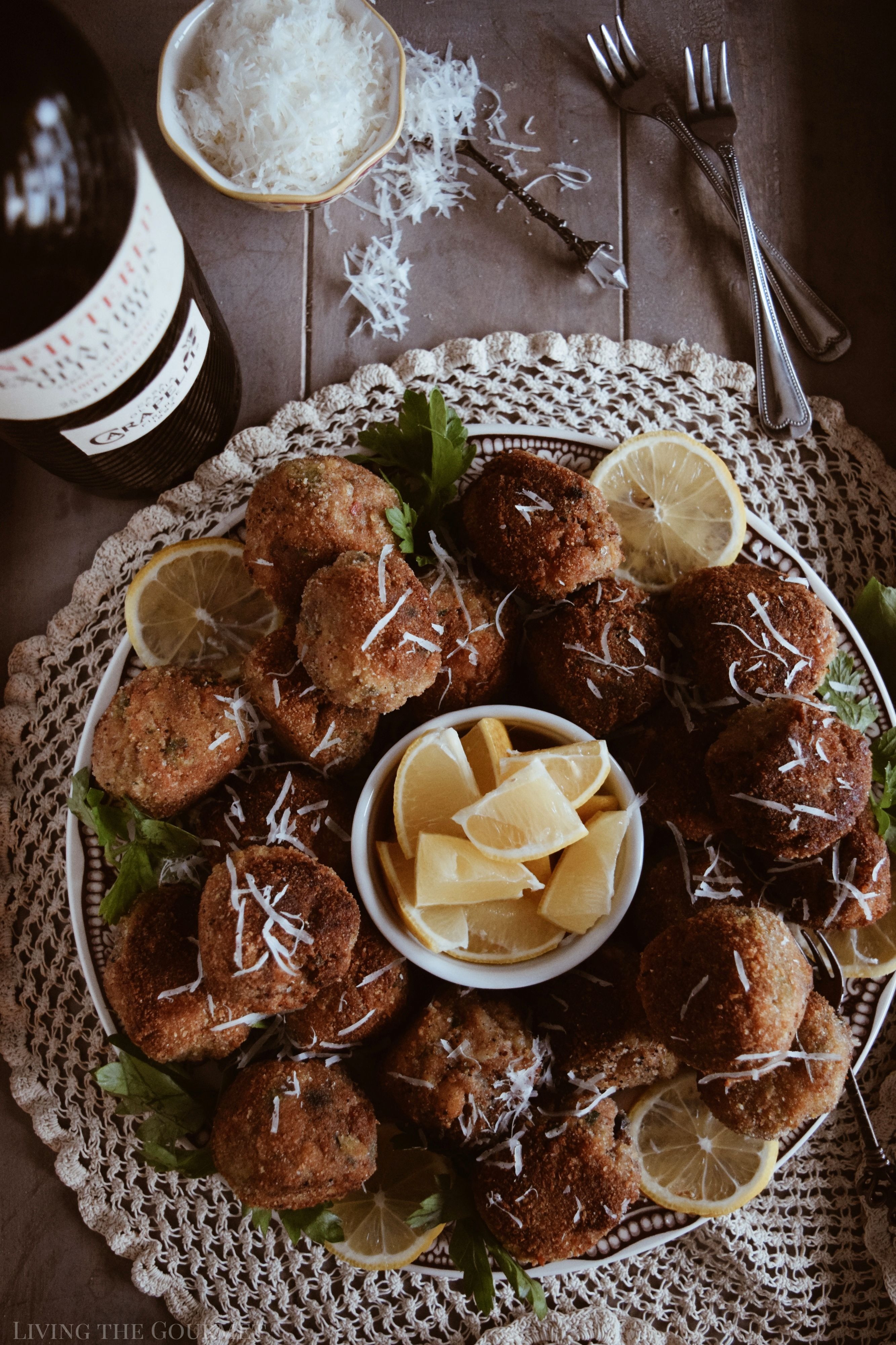Italian Fried Shrimp Balls - Living The Gourmet