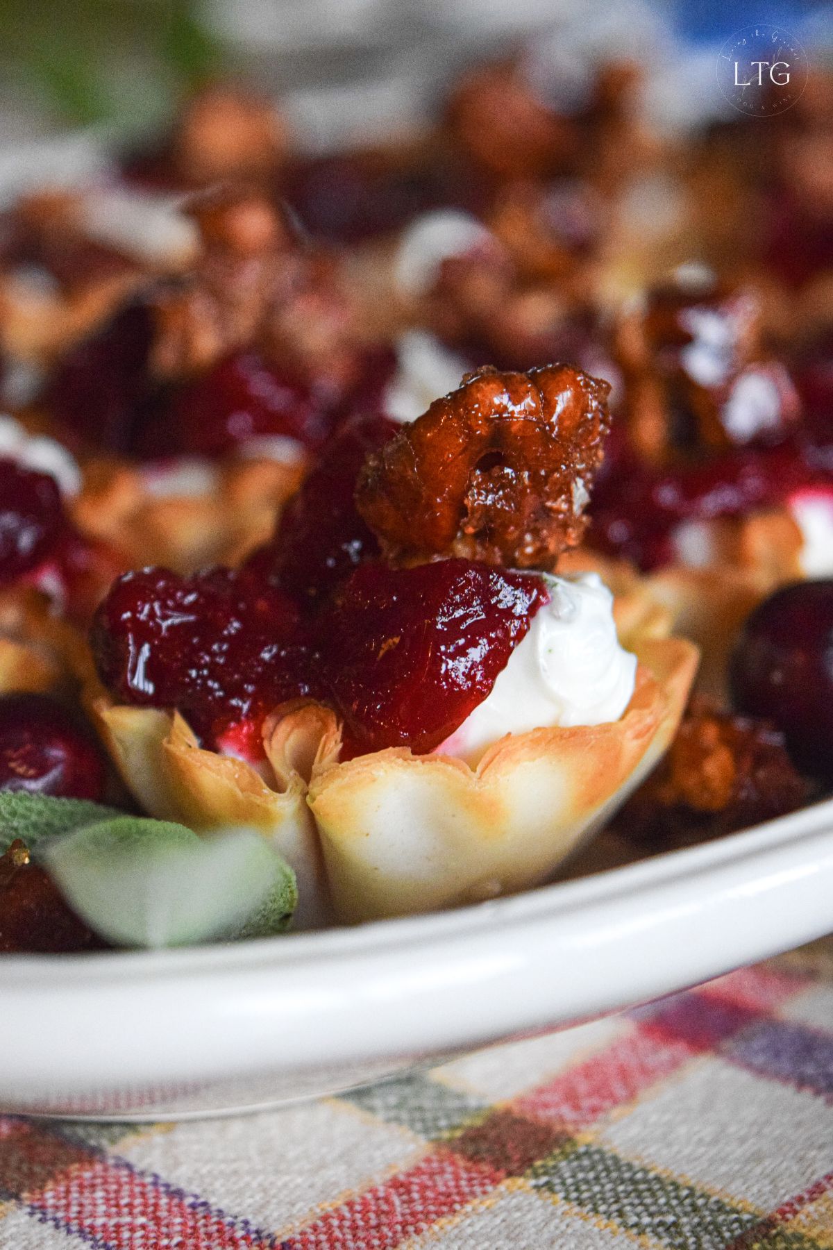 Goat Cheese & Cranberry Filo Bites