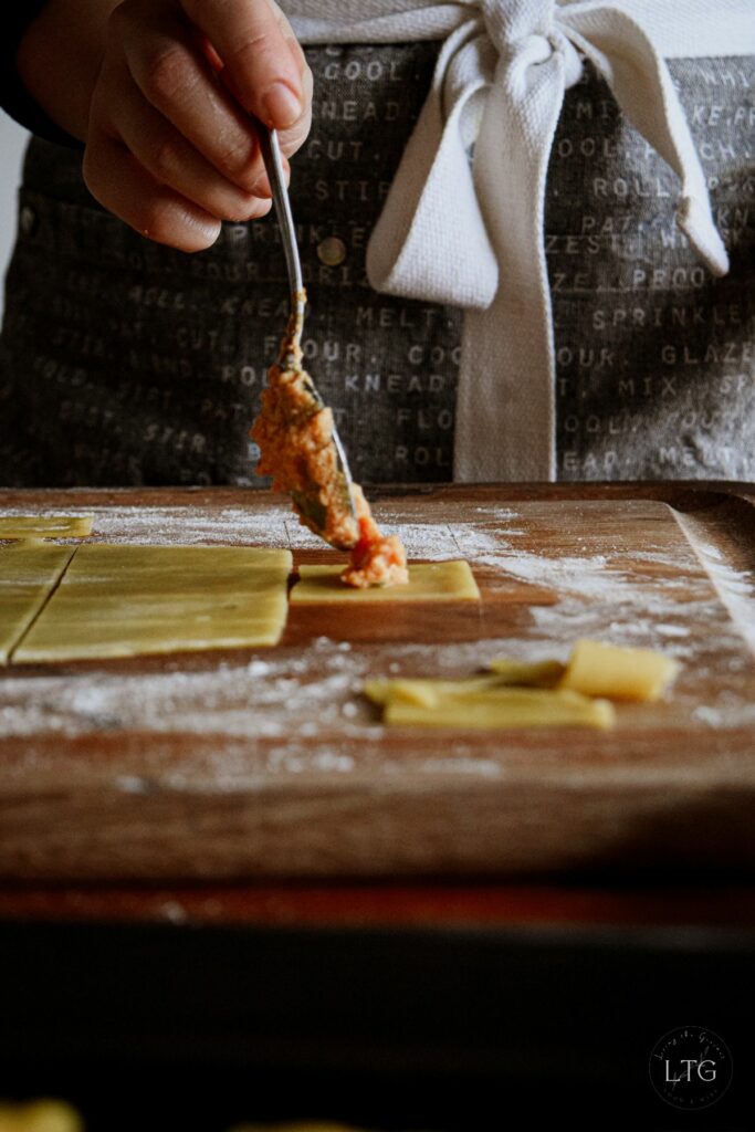 Pumpkin Ravioli with Orange & Sage Sauce