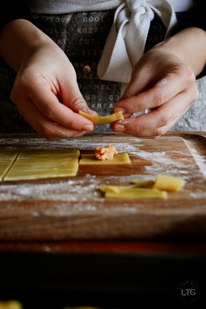 Pumpkin Ravioli with Orange & Sage Sauce