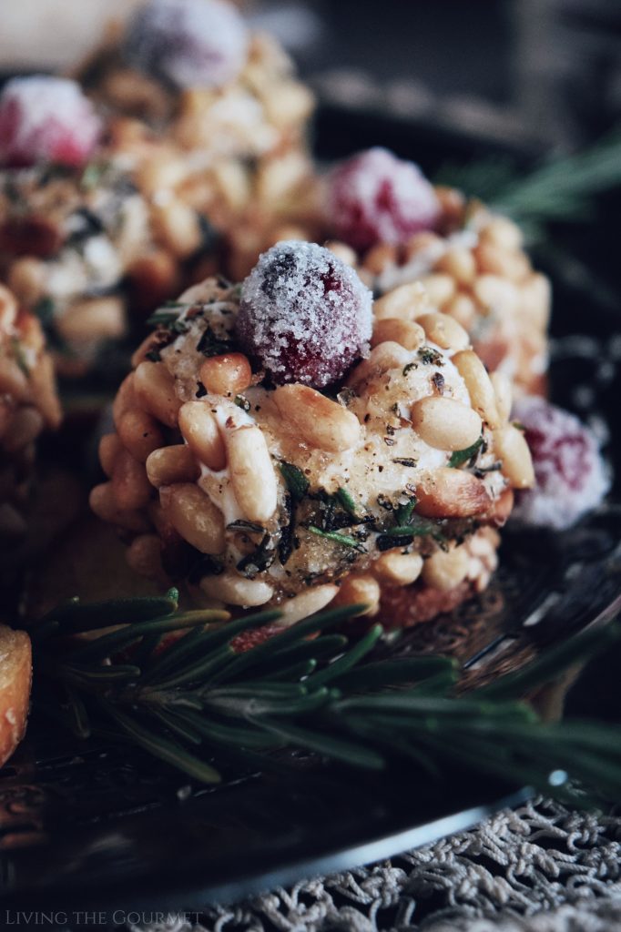 Truffle Goat Cheese & Pignoli Crostini Living The Gourmet