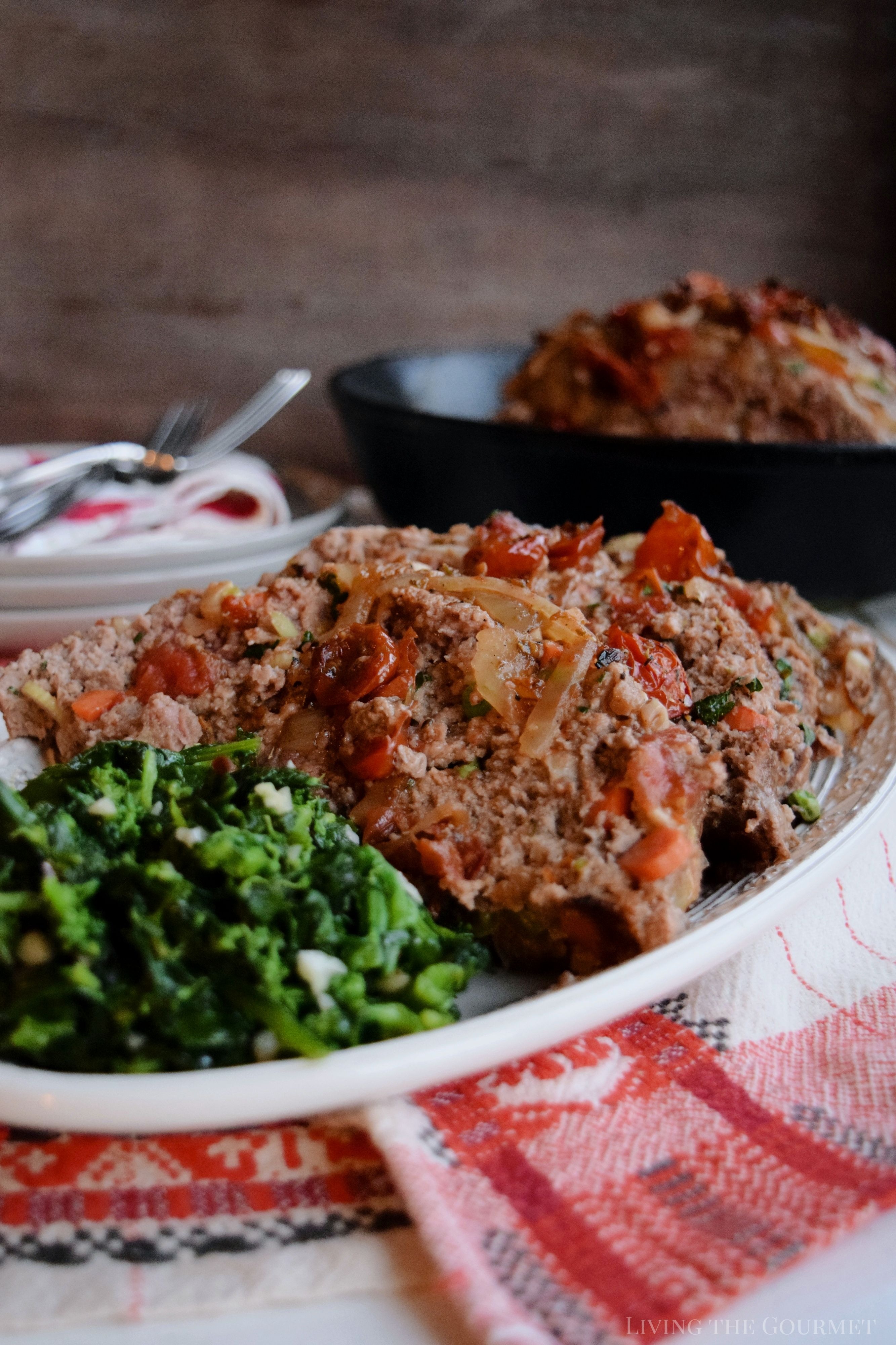 Ground Turkey Meatloaf with Tomato and Basil - Familystyle Food