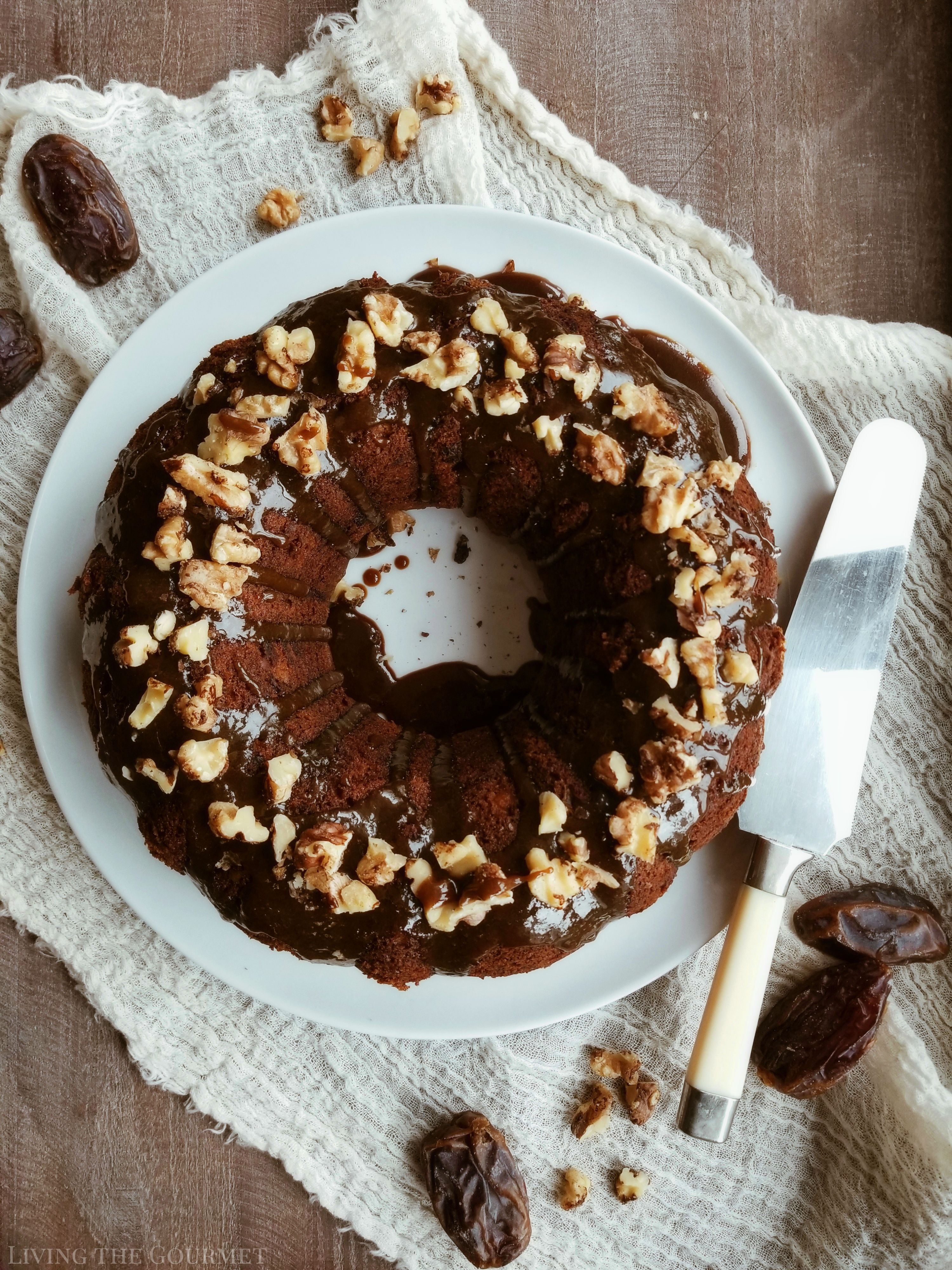 Walnut Date Bundt Coffee Cake