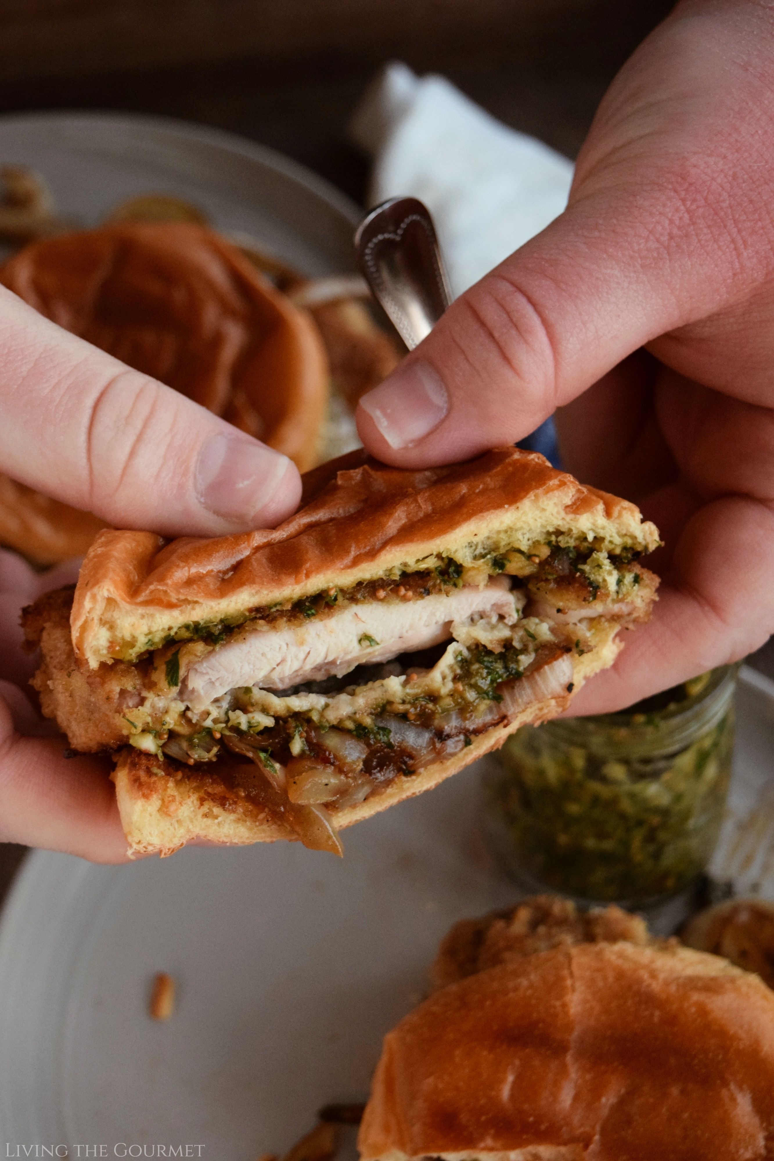 Italian Chicken Cutlet Sandwiches with Gremolata - Living The Gourmet