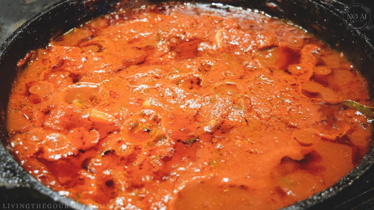 Oven Baked Chuck Roast braising in the oven