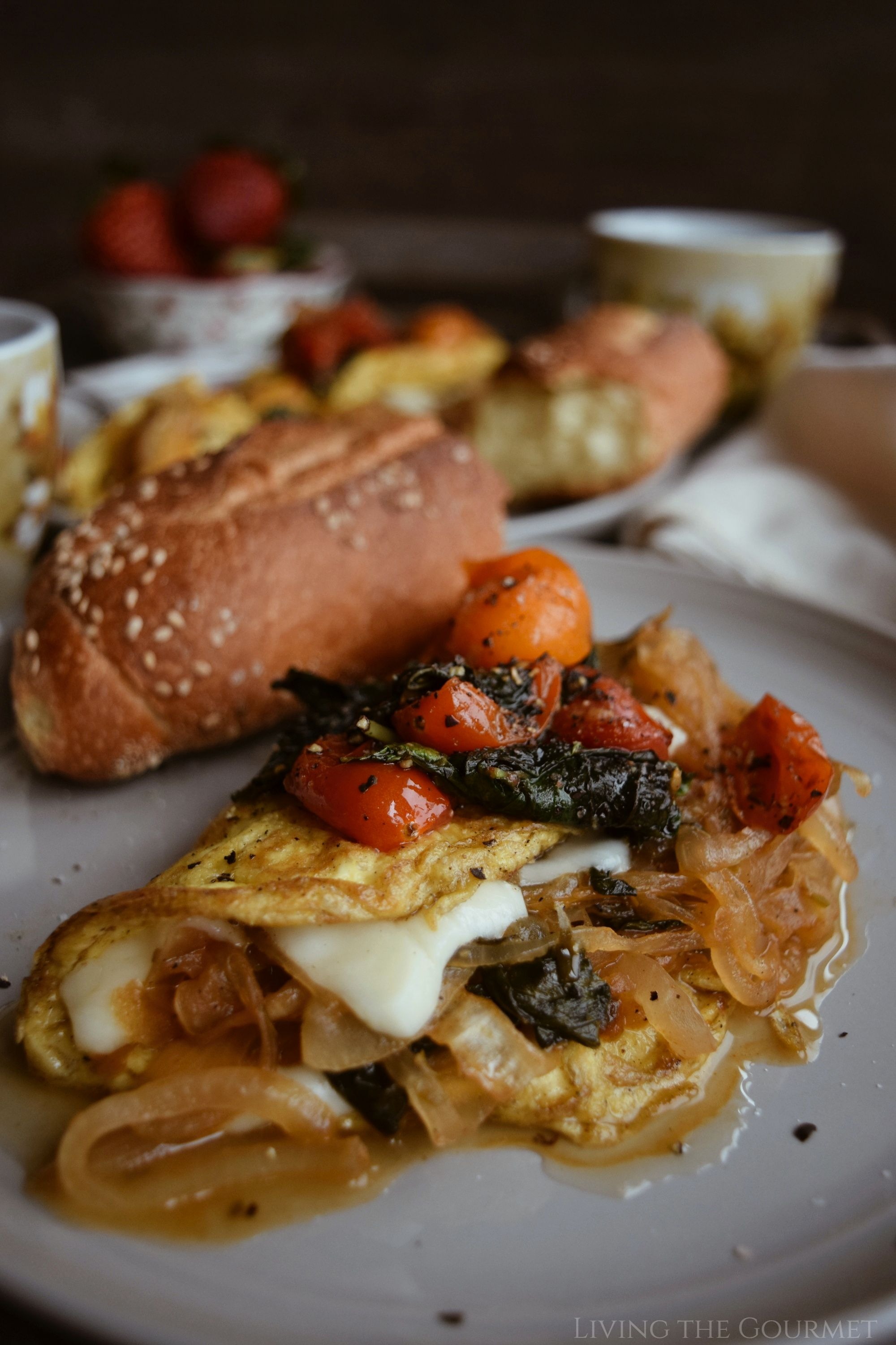 Italian Style Breakfast Omelette - Living The Gourmet