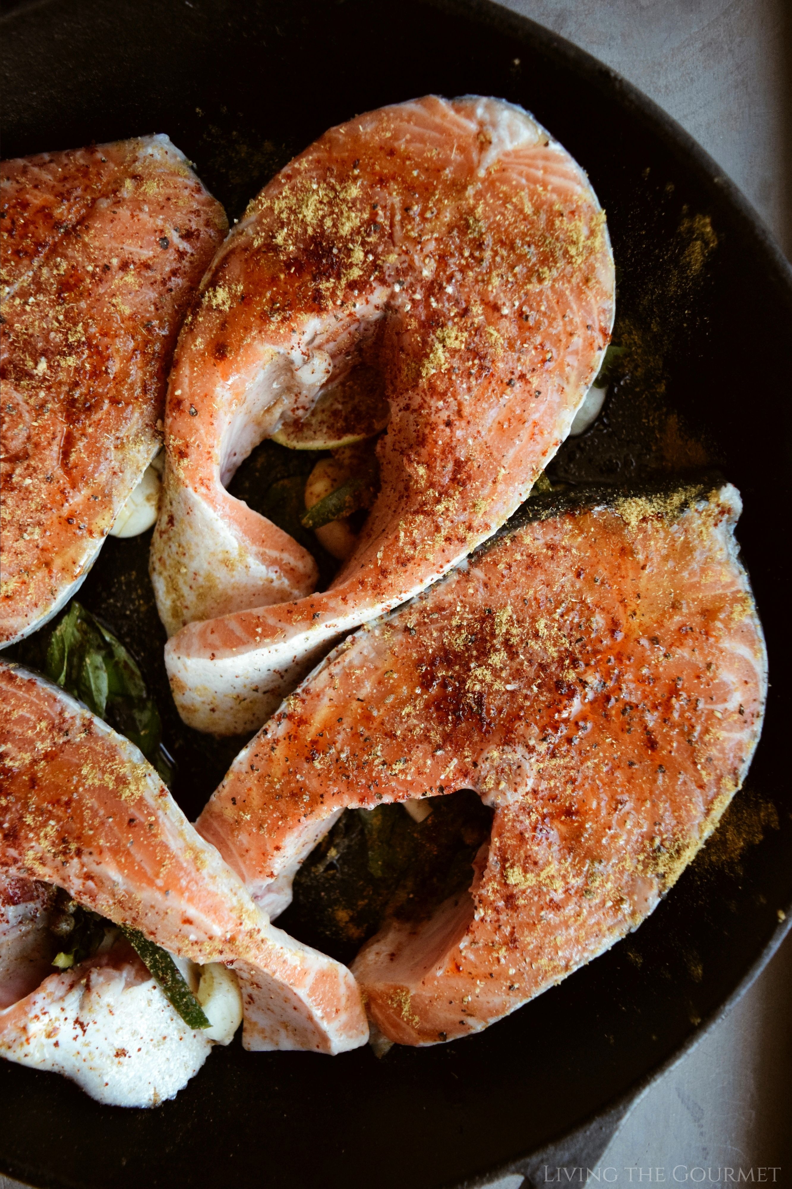 Baked Salmon Steaks - Living The Gourmet