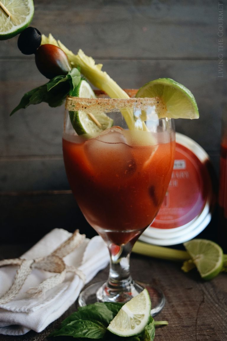 Bloody Mary Cocktails and Mediterranean Smoked Salmon Sandwiches