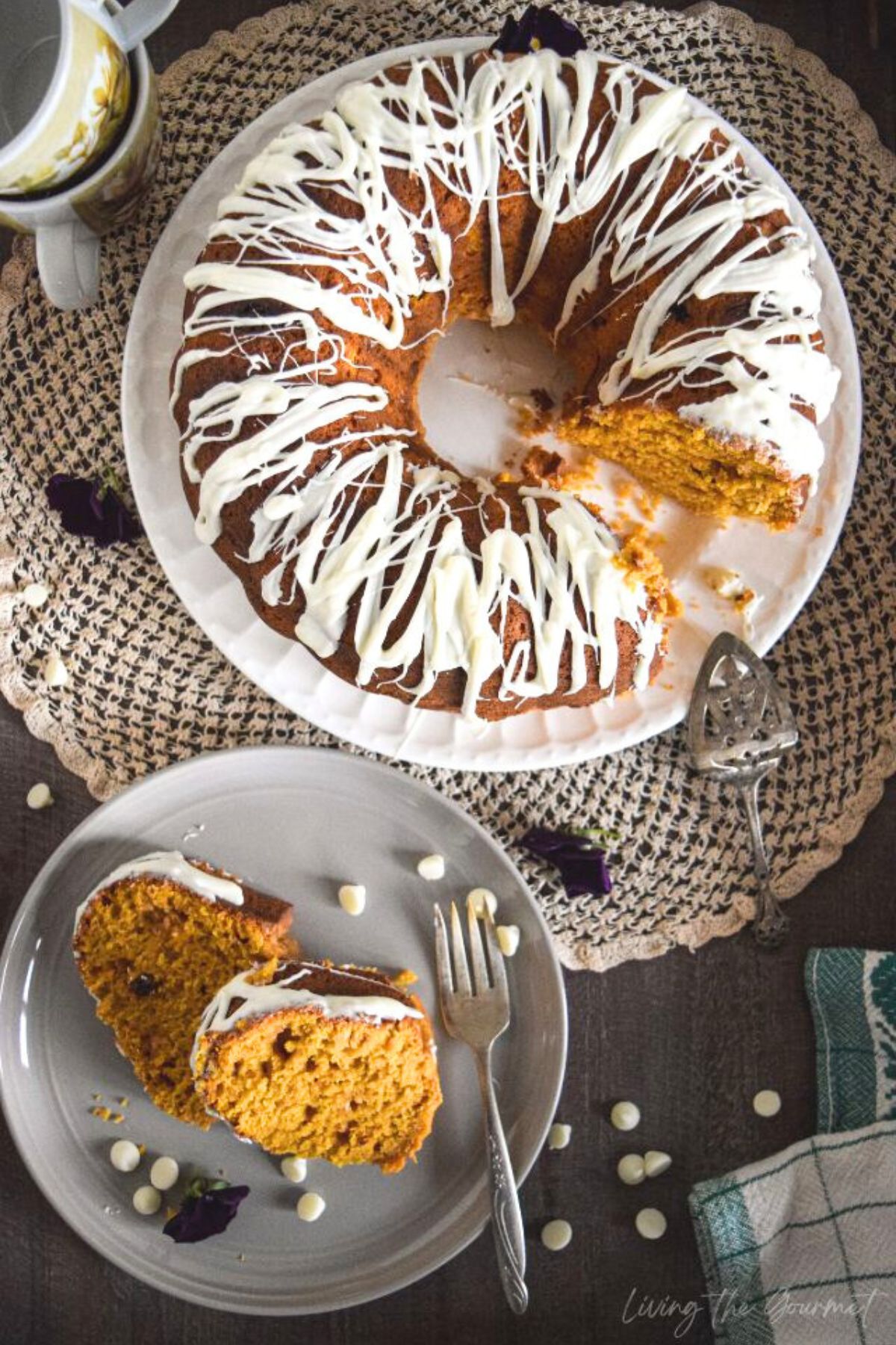 White Chocolate Pumpkin Bundt