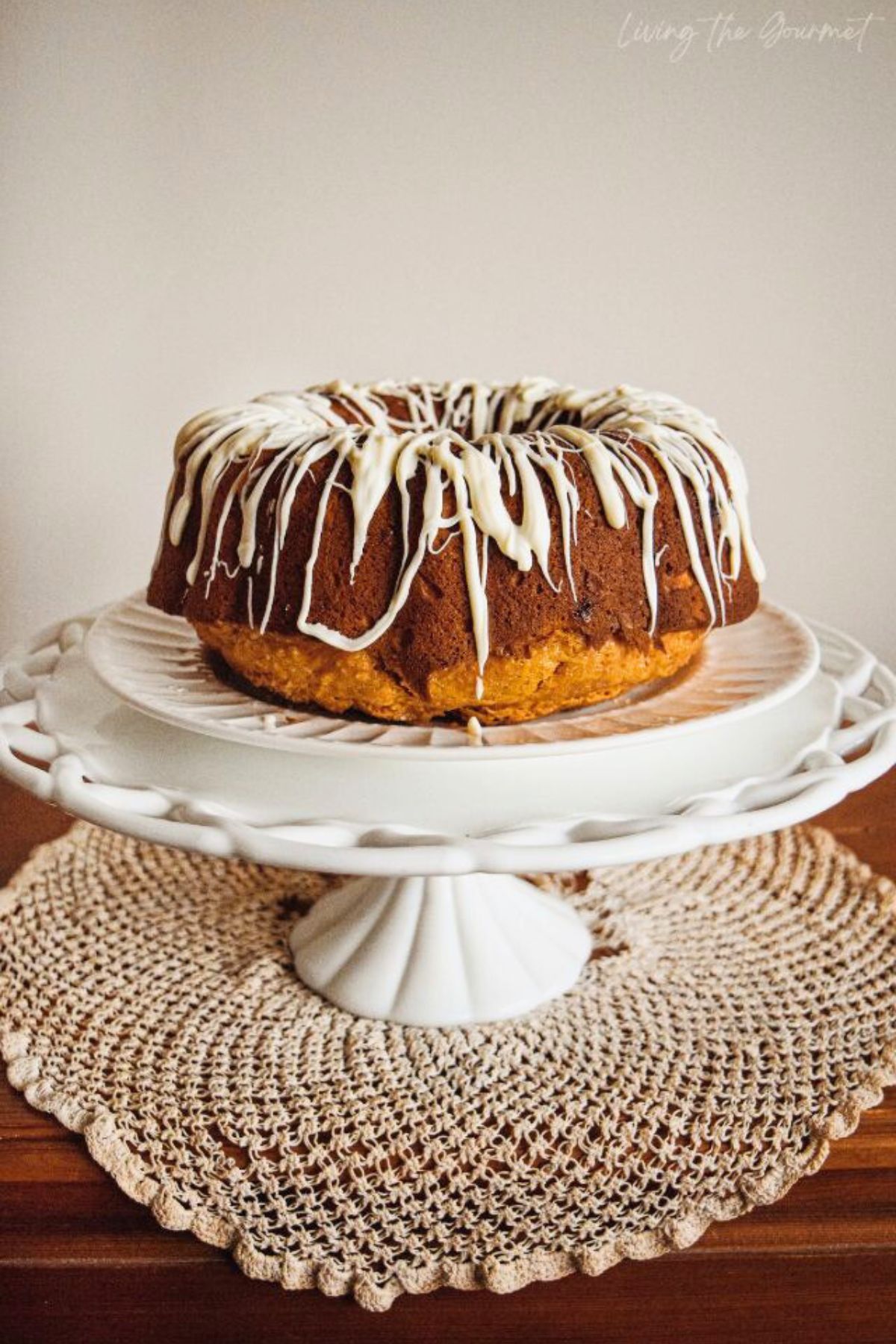 White Chocolate Pumpkin Bundt