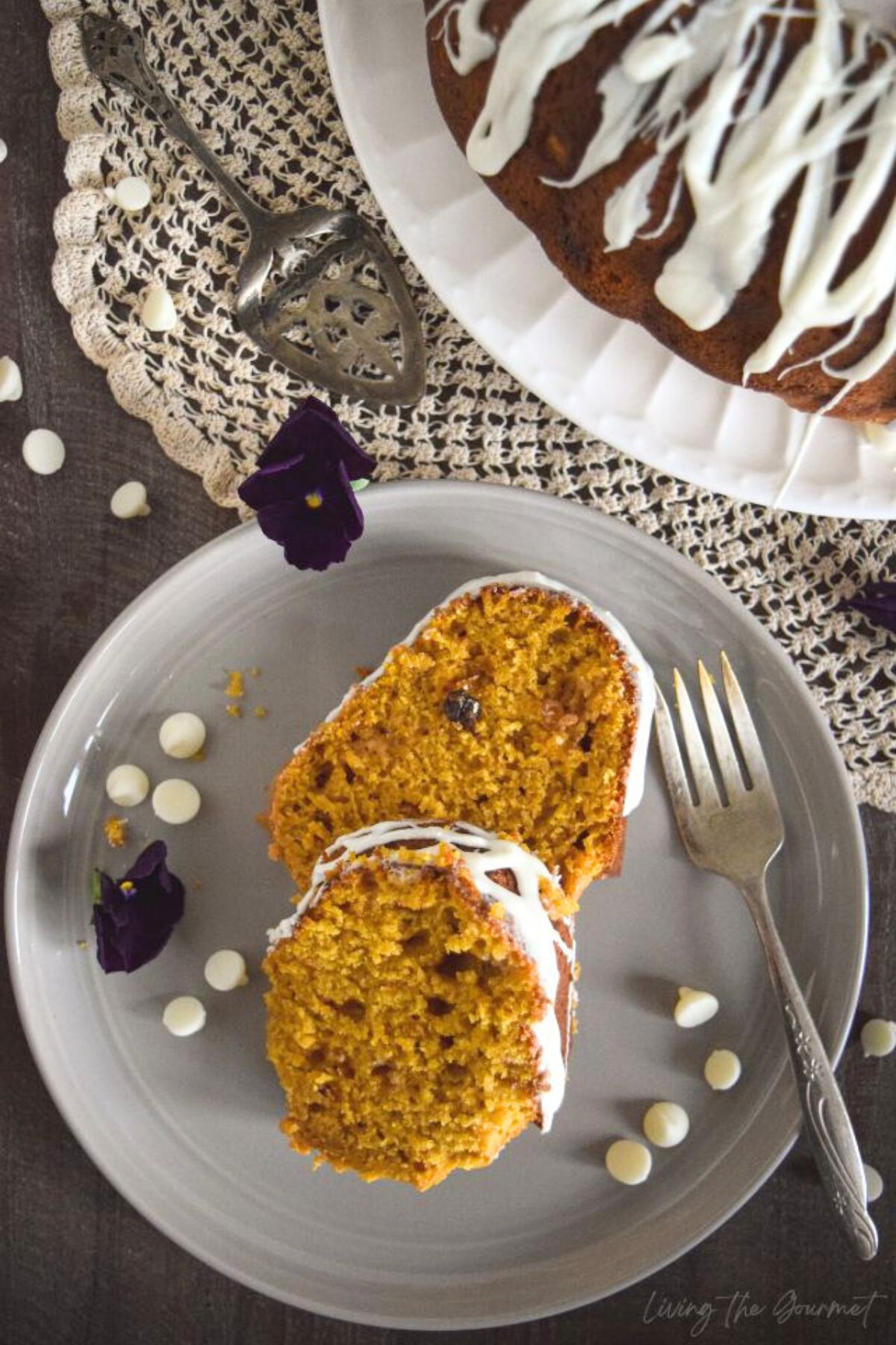 White Chocolate Pumpkin Bundt