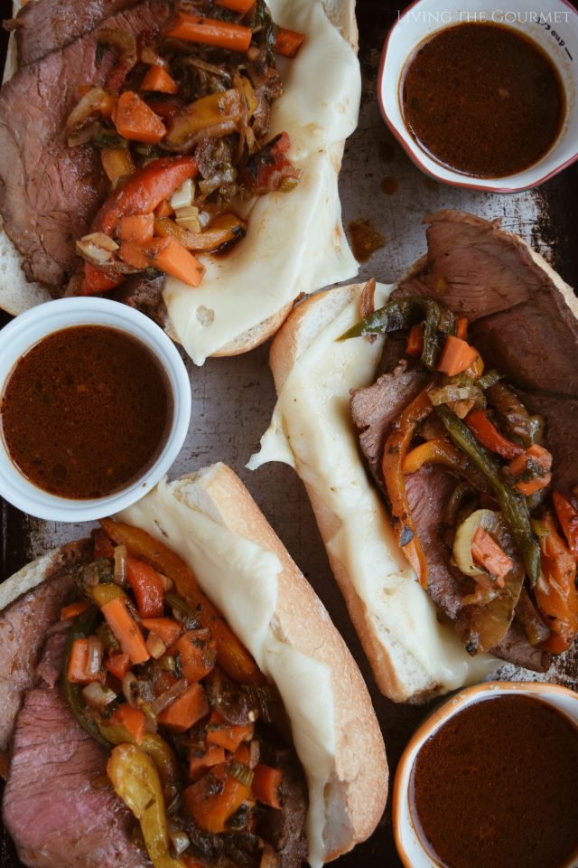 Beef Au Jus Sandwiches with Jarlsberg Cheese Living The Gourmet