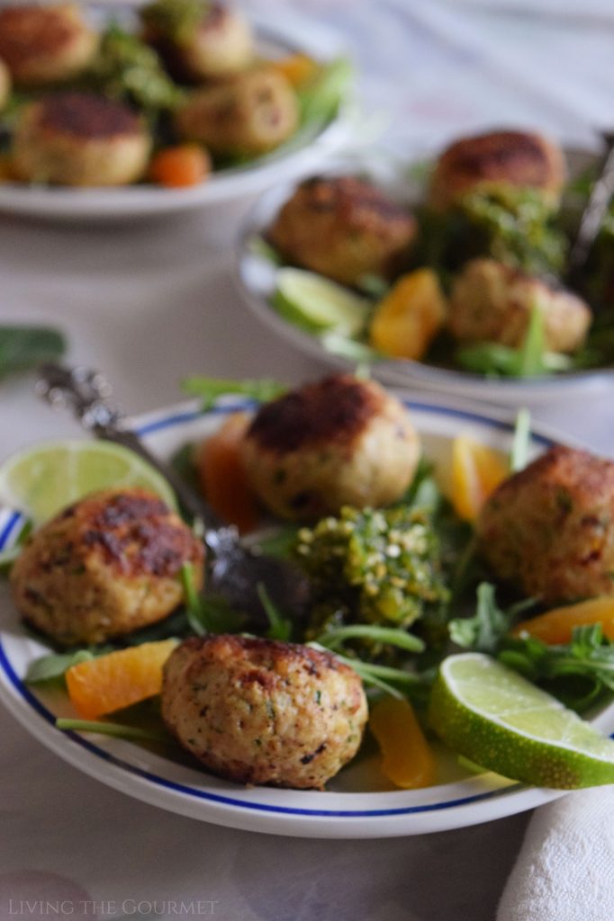 Chicken Meatballs with Sweet Sesame Gremolata - Living The Gourmet