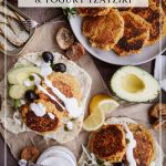 Homemade Falafel with Pita and Yogurt Tzatziki