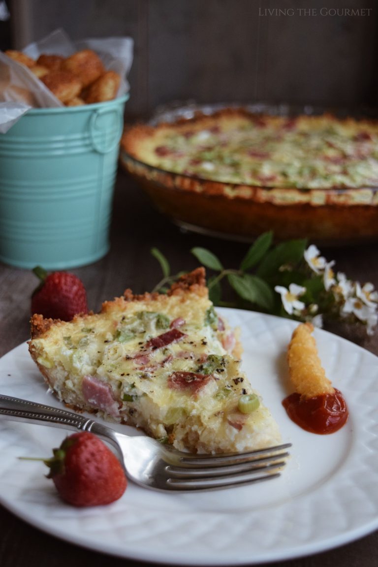 Ham and Spring Onion Quiche Living The Gourmet