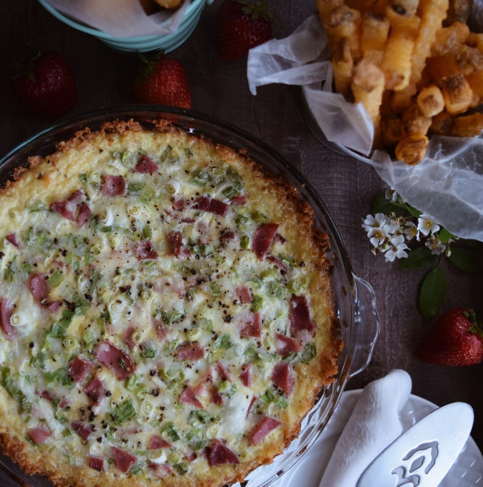 Ham and Spring Onion Quiche Living The Gourmet