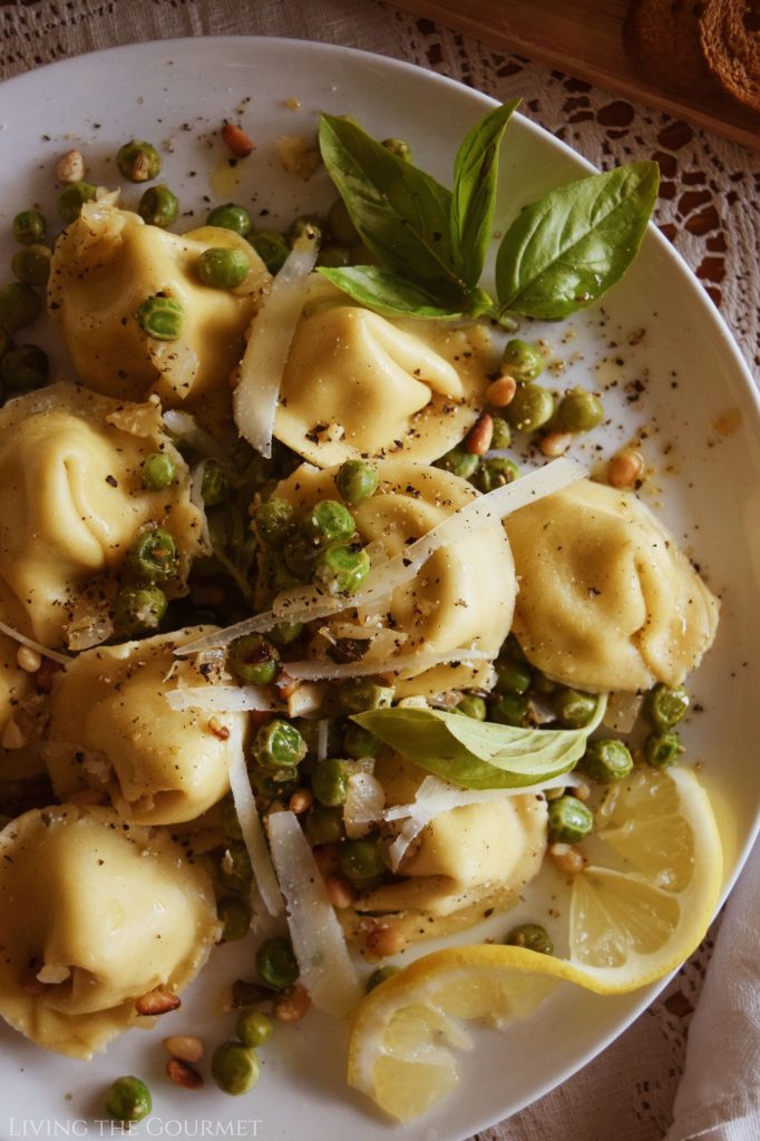 Pesto Tortellini with Summer Peas