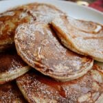 Pancakes with warm syrup