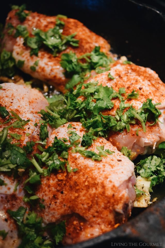 One Pan Skillet Chicken & Peppers - Living The Gourmet