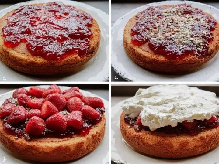 Strawberry and Cream Naked Cake