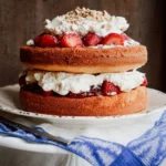 Strawberry and Cream Naked Cake