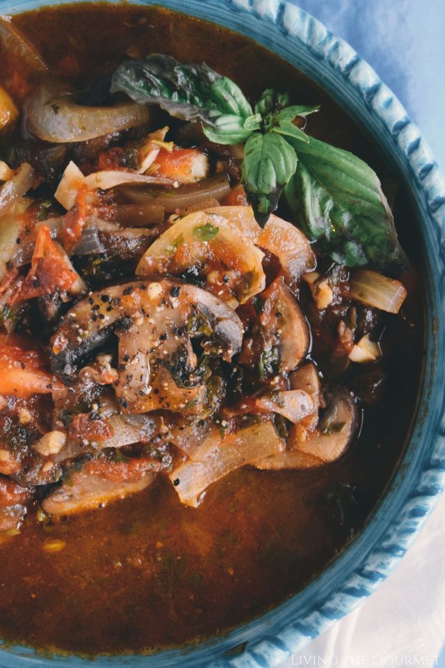 Mushroom & Tomato Stew - Living The Gourmet