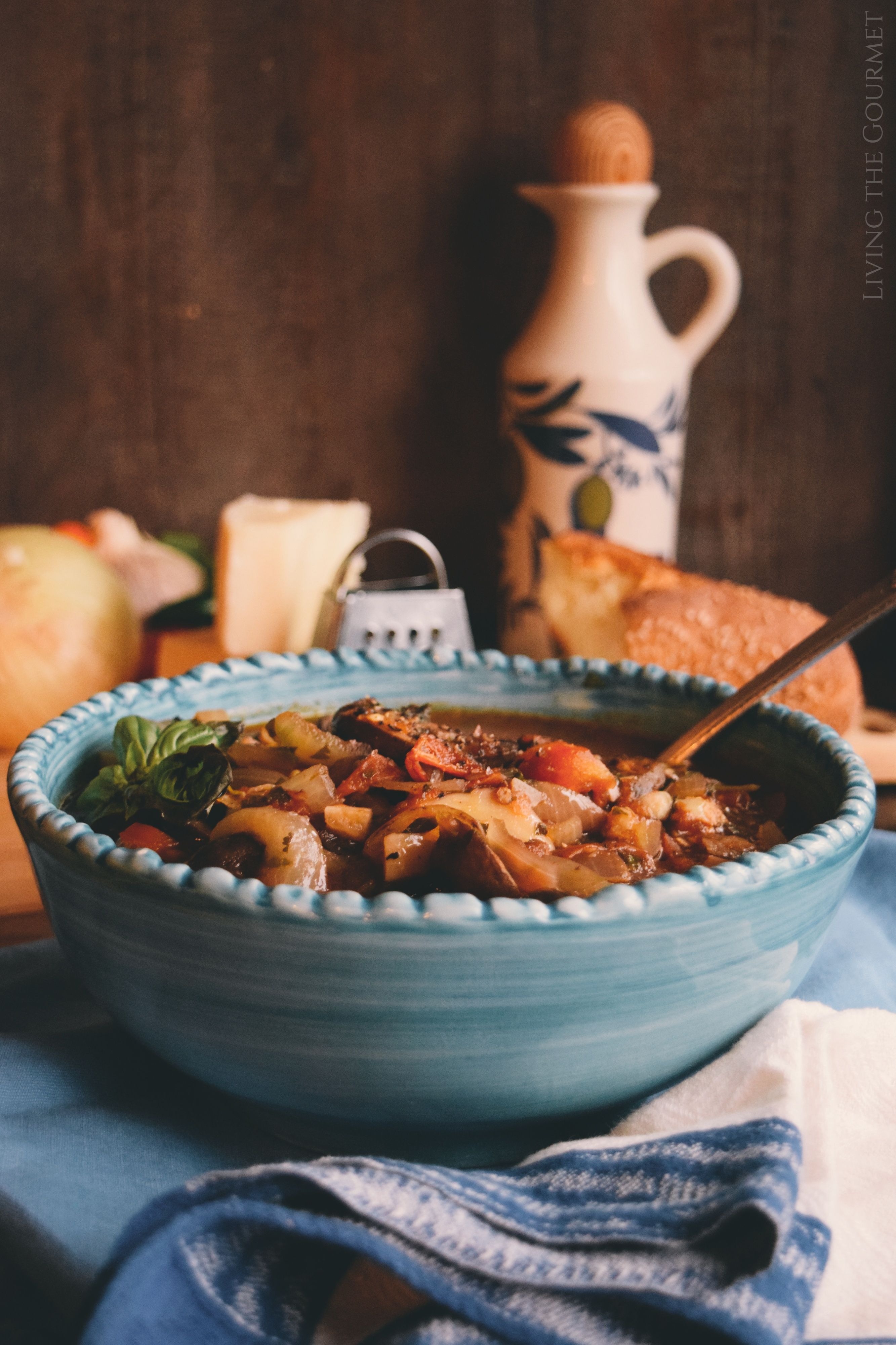 mushroom & tomato stew