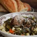 Spinach and Meatball Soup