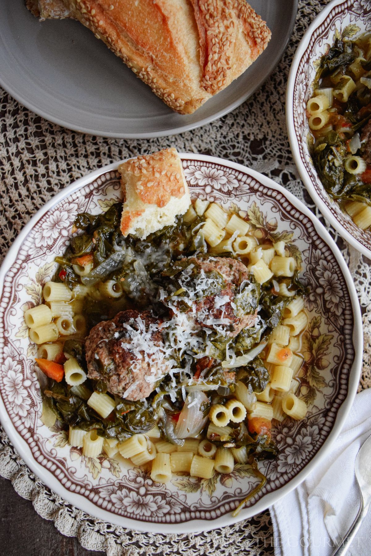 Spinach and Meatball Soup