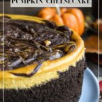 Chocolate Swirl Pumpkin Cheesecake