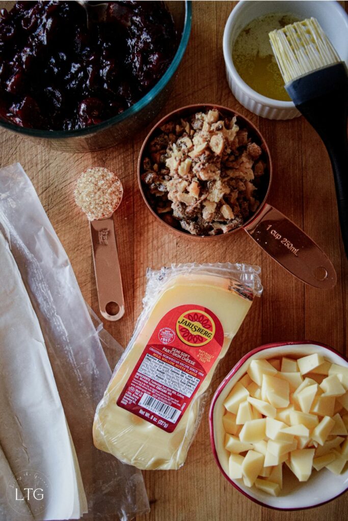 Cranberry & Jarlsberg Tartlets