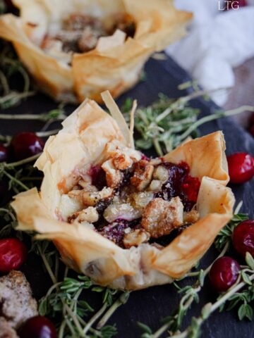 Cranberry & Jarlsberg Tartlets