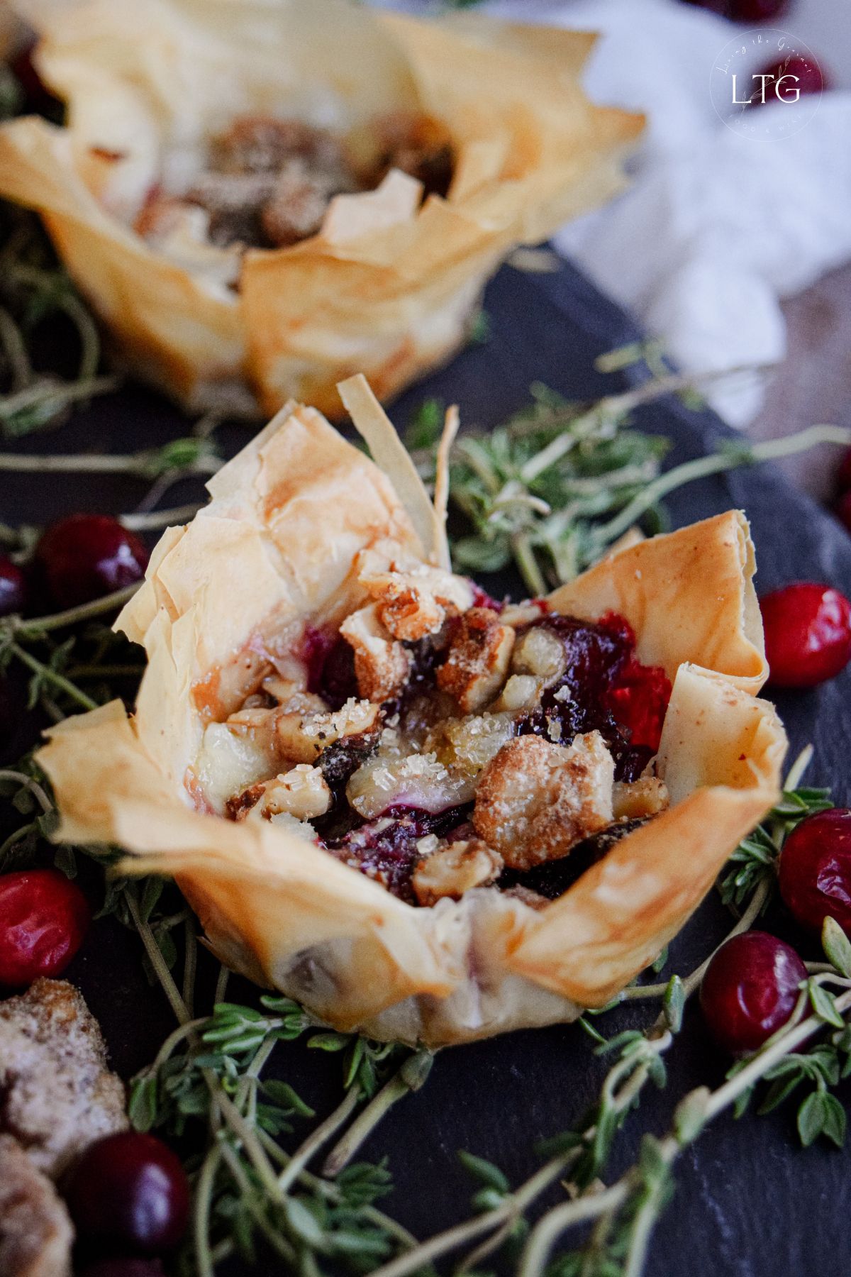 Cranberry & Jarlsberg Tartlets