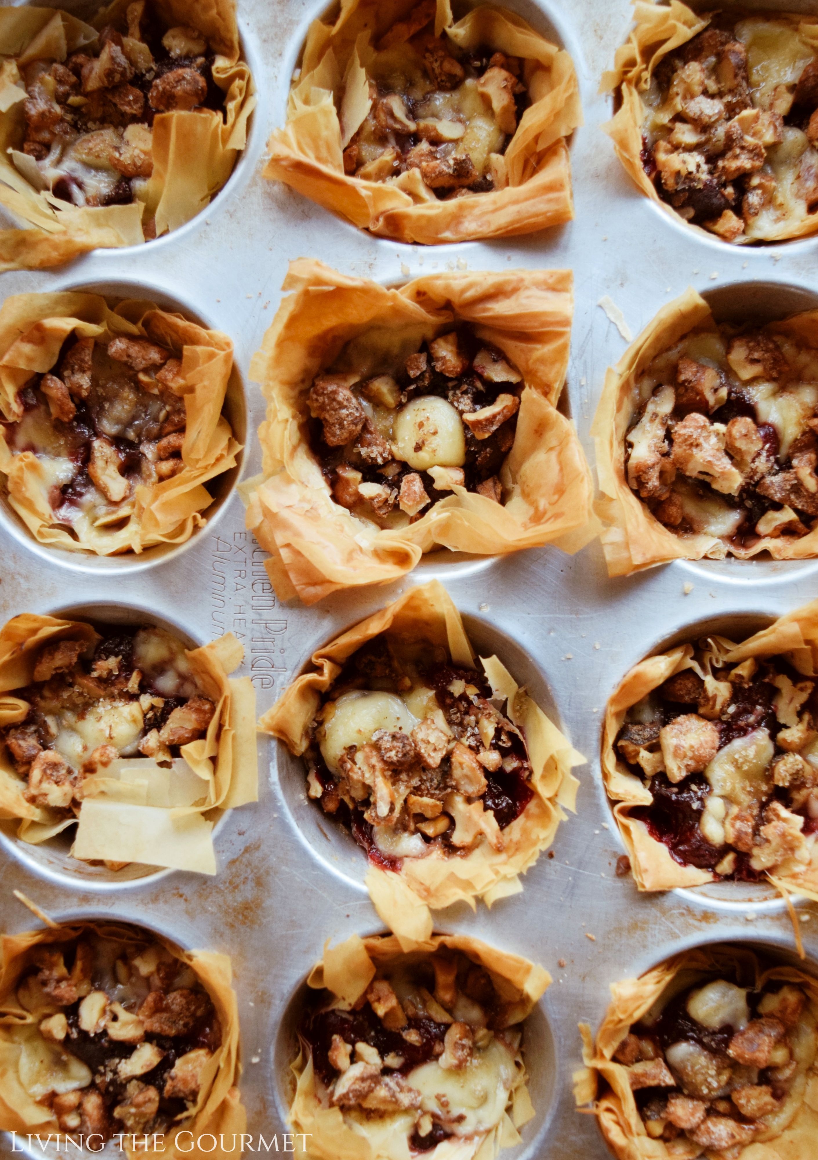 Cranberry & Jarlsberg Tartlets - Living The Gourmet