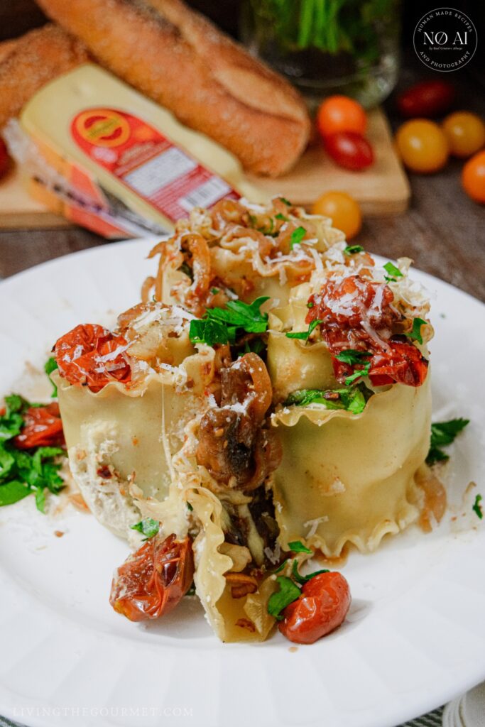 Crab Lasagna Rollups with Jarlsberg Cheese