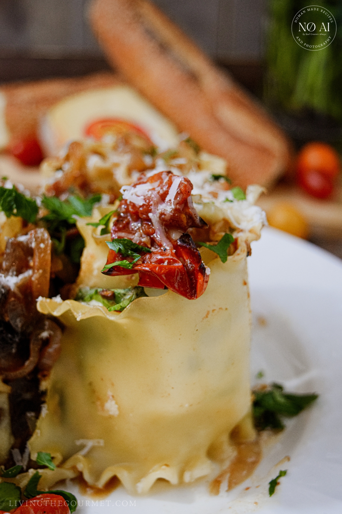 Crab Lasagna Rollups with Jarlsberg Cheese