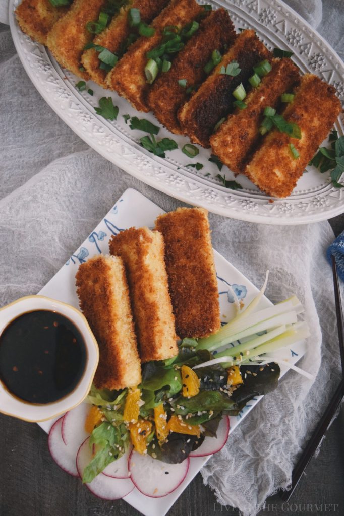 Crispy Tofu Steaks with Spicy Dipping Sauce Living The Gourmet