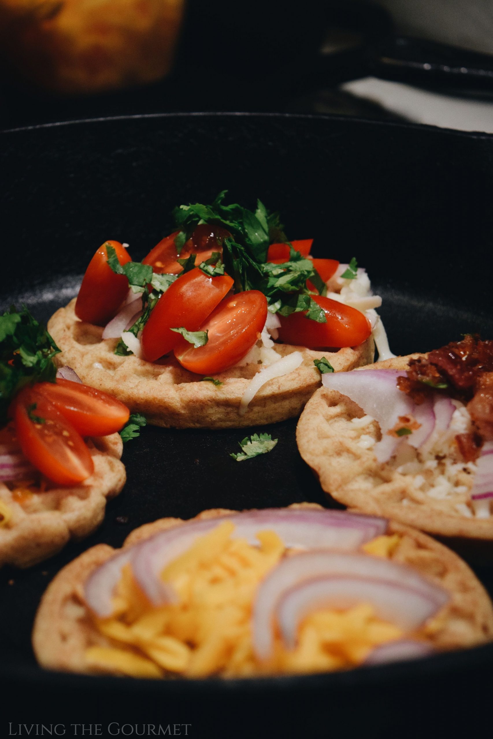 Waffle Quesadillas - Living The Gourmet