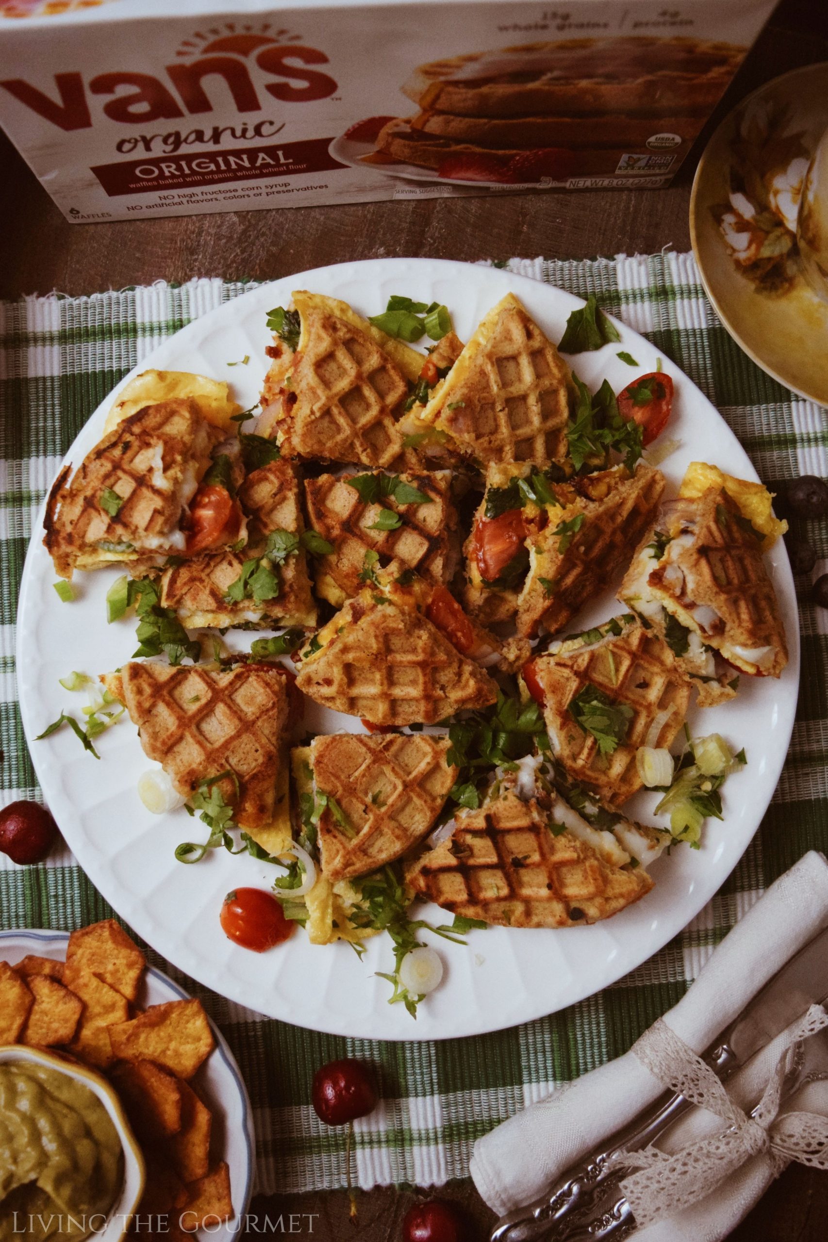 Waffle Quesadillas - Living The Gourmet