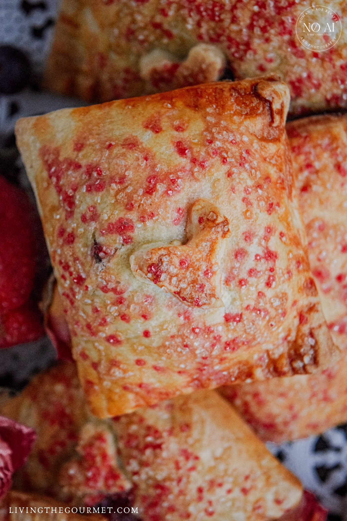Berry Hand Pies featuring homemade pie dough