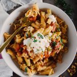 Campanelle with Fresh Tomato Sauce