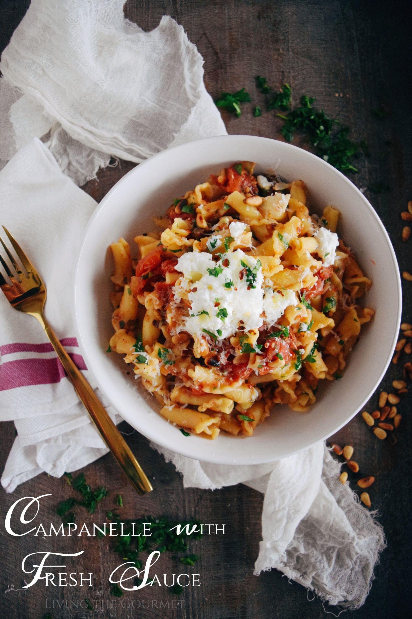 Campanelle di pasta fresca