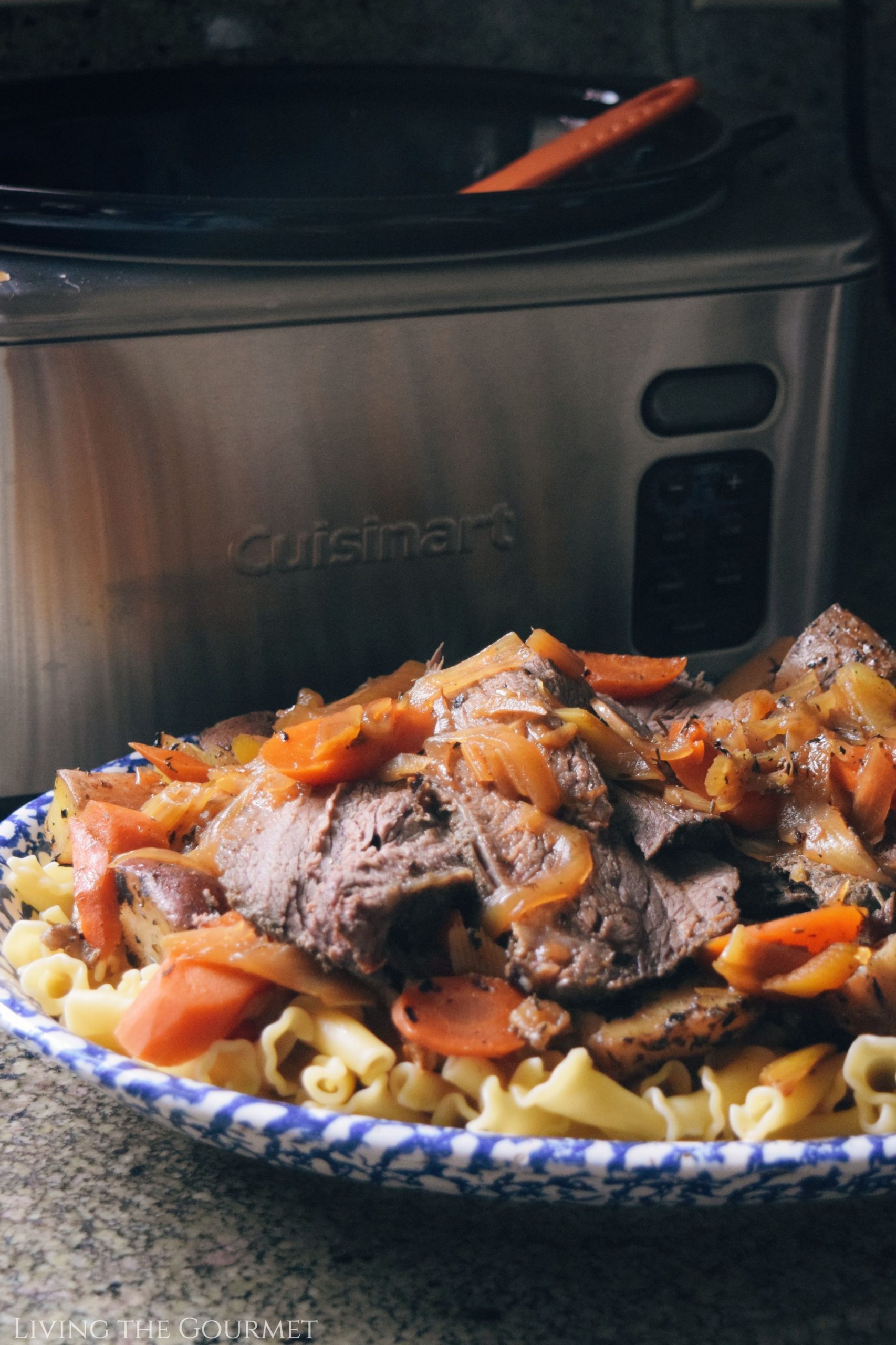 Slow Cooker Roast Beef with Rosemary and Garlic - Slow Cooker Gourmet