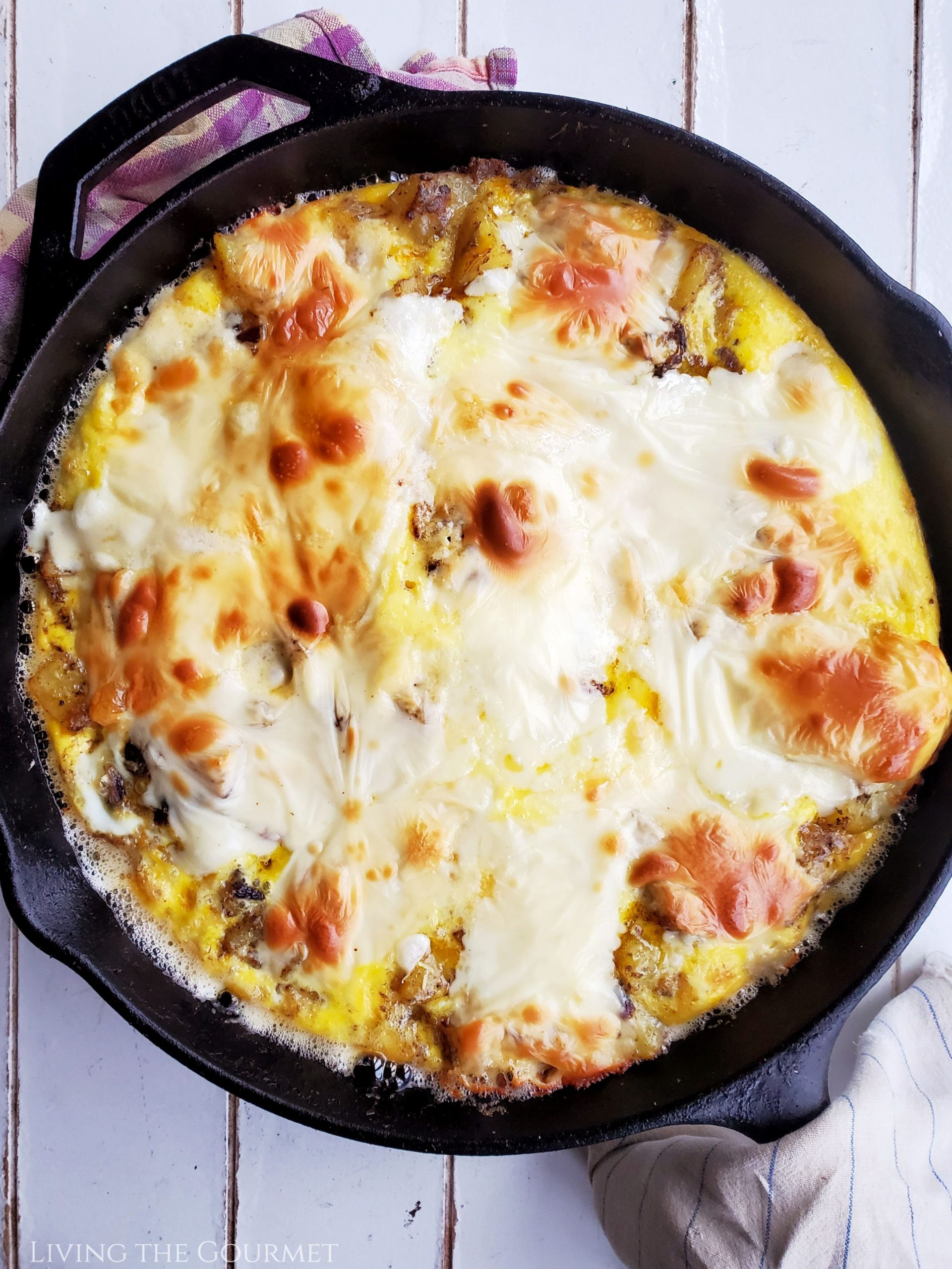 Baked Omelet in a Cast Iron Skillet : Hearts Content Farmhouse